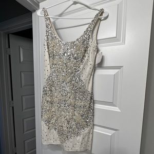 Adrianna Papell sequins and beaded dress